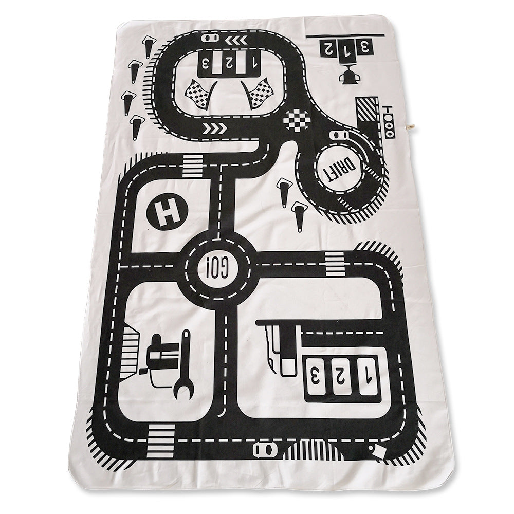 Highway Kids' Play Mat 100 Cotton Canvas
