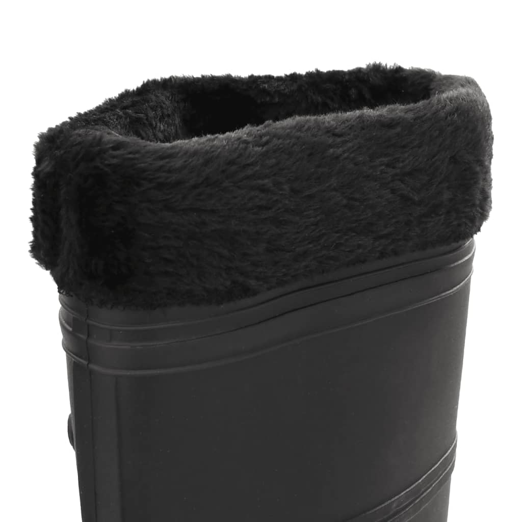 Rubber Boots with Removable Lining, Size 38, PVC