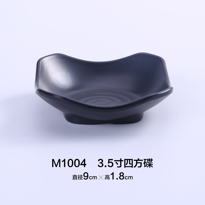 Commercial Melamine Black Sauce Dish
