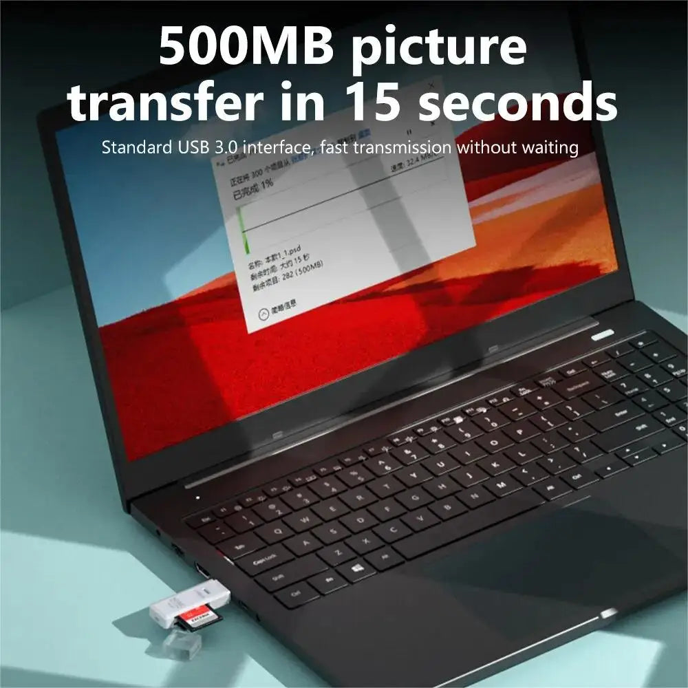 2-in-1 Multi Functional  USB 3.0 Card ReaderMicro SD TFMemoryCardReaderUSBFlashDrive CardreaderAdapter For PCLaptops Accessories