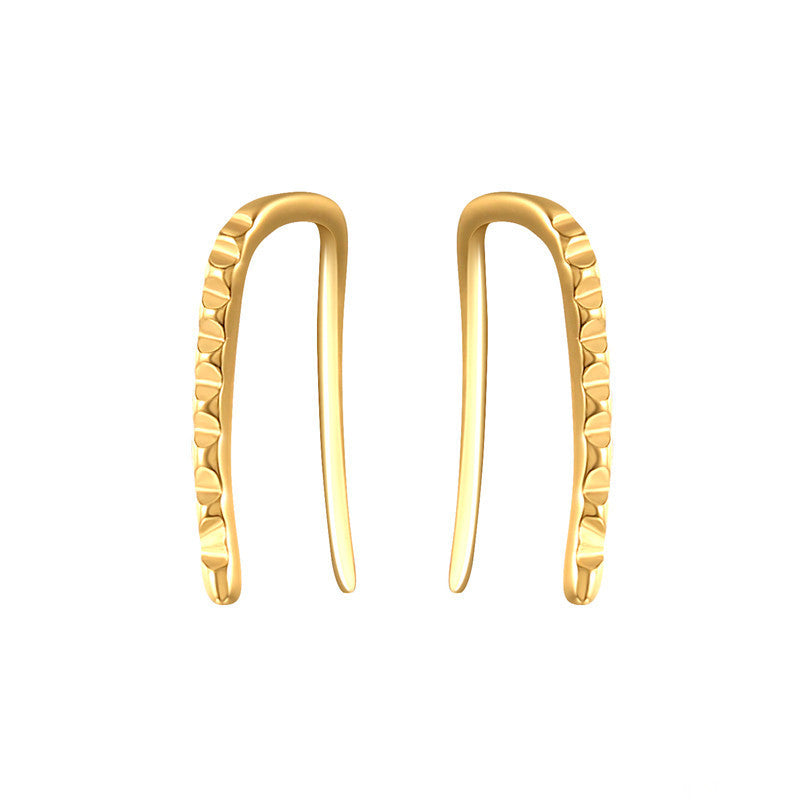 Irregular grain earrings
