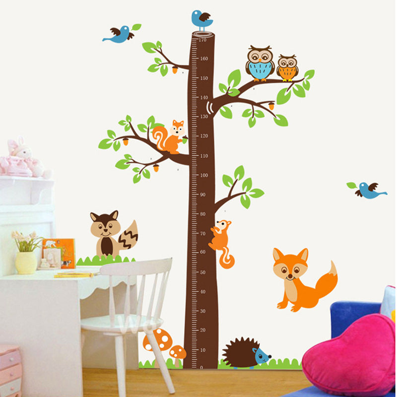 Kids Cartoon Height Wall Sticker