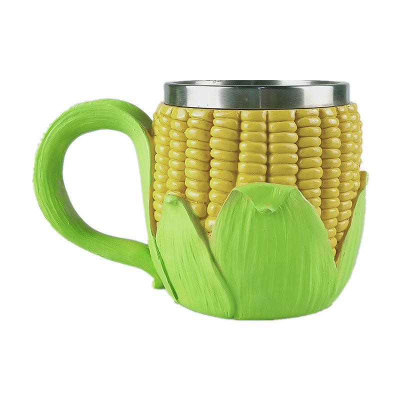 Fruit Stainless Steel Beer Mug Creative Resin Water Cup