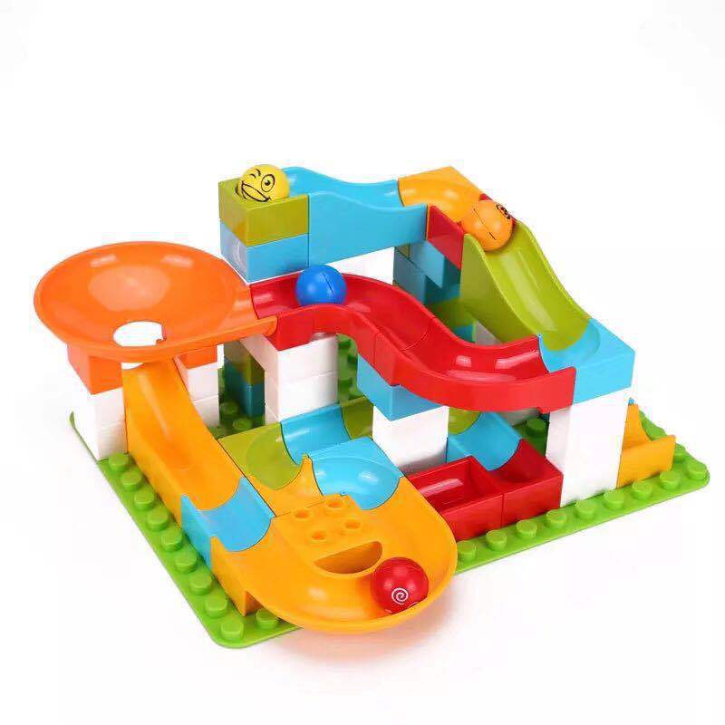 Large-Block Building Toy Table For Kids
