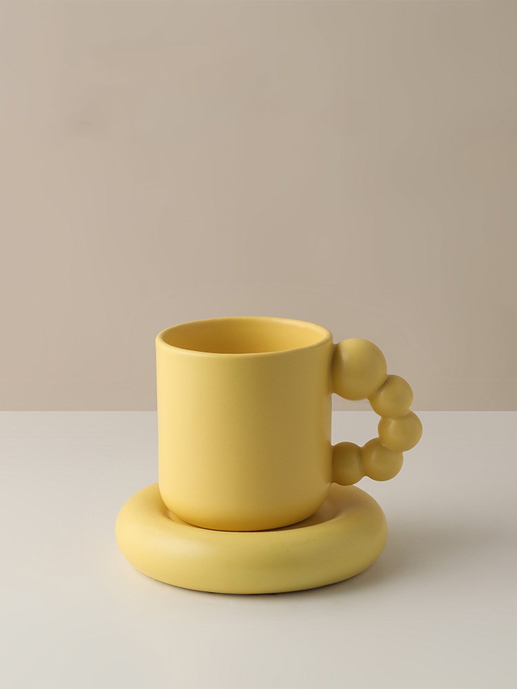 Rotating Ball Handle Design Coffee Candied Haws Mug