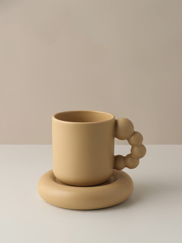 Rotating Ball Handle Design Coffee Candied Haws Mug