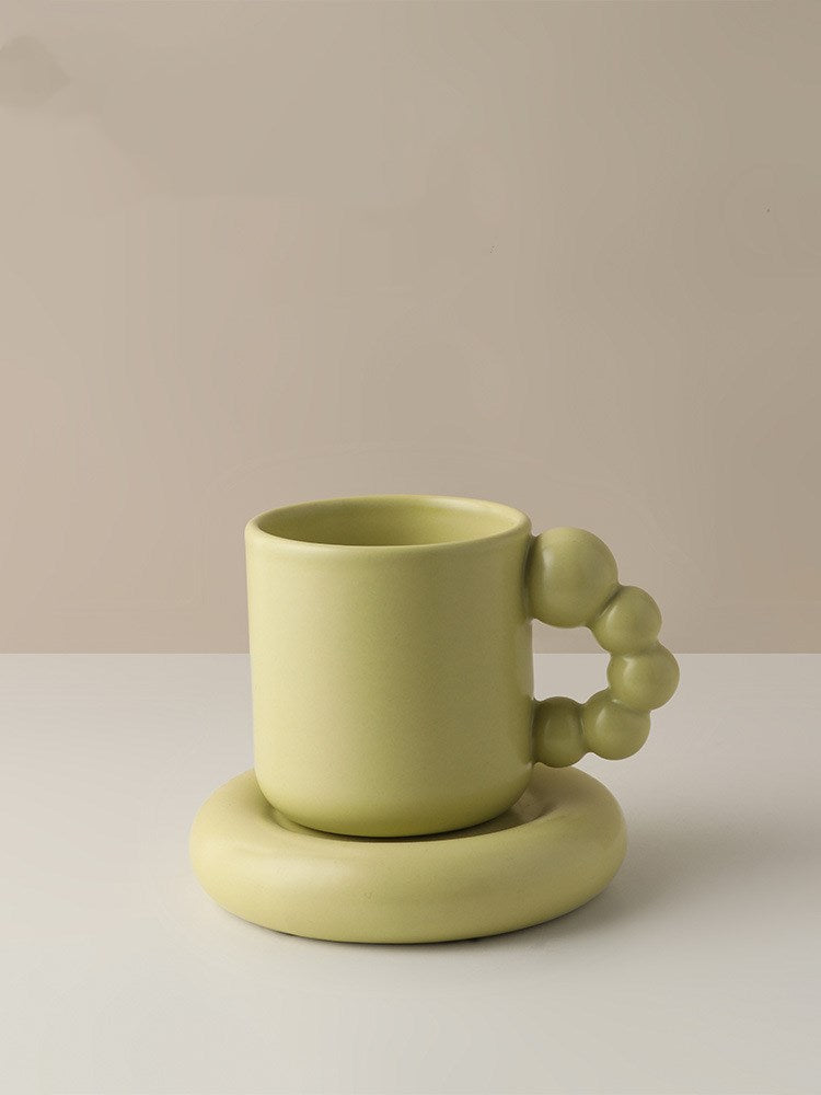 Rotating Ball Handle Design Coffee Candied Haws Mug