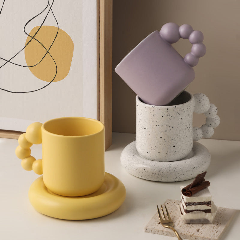 Rotating Ball Handle Design Coffee Candied Haws Mug