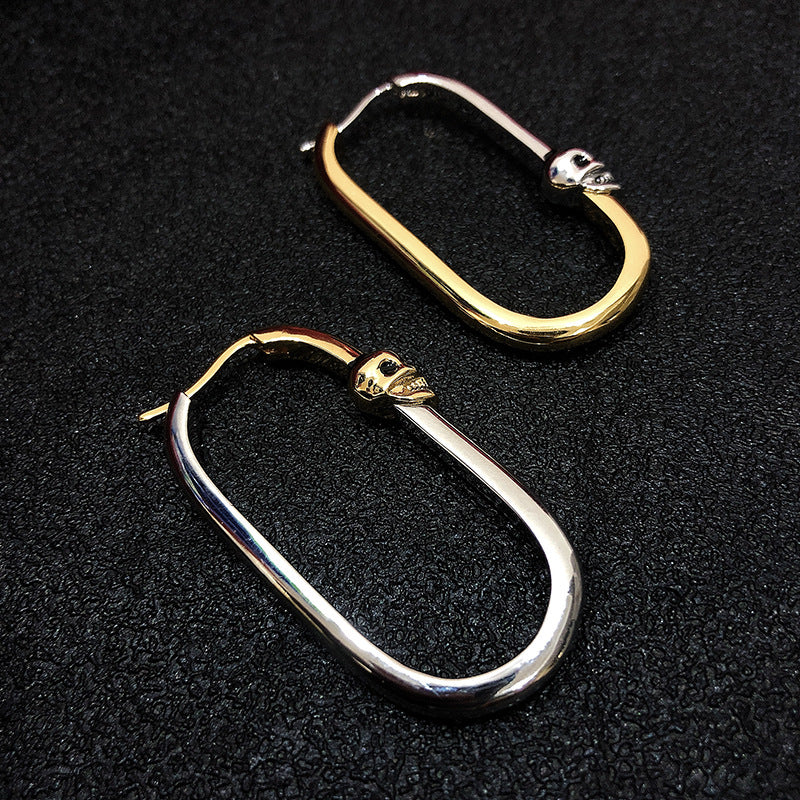 U-Shaped Earrings Skull Earrings