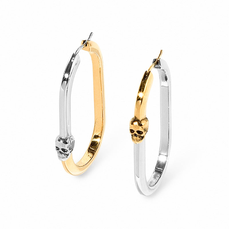 U-Shaped Earrings Skull Earrings