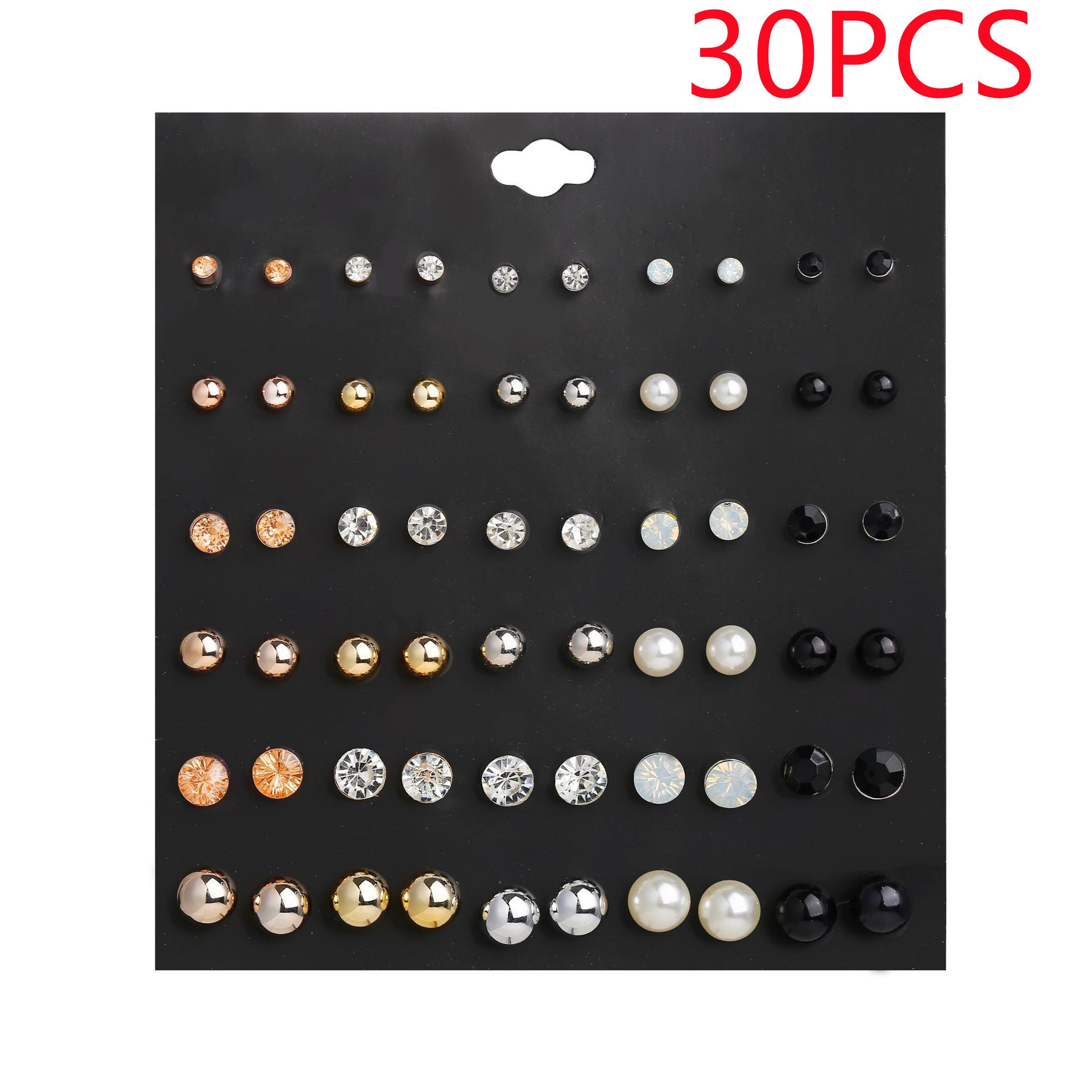 New Female Temperament Earrings Simple And Compact Fashion Set Earrings