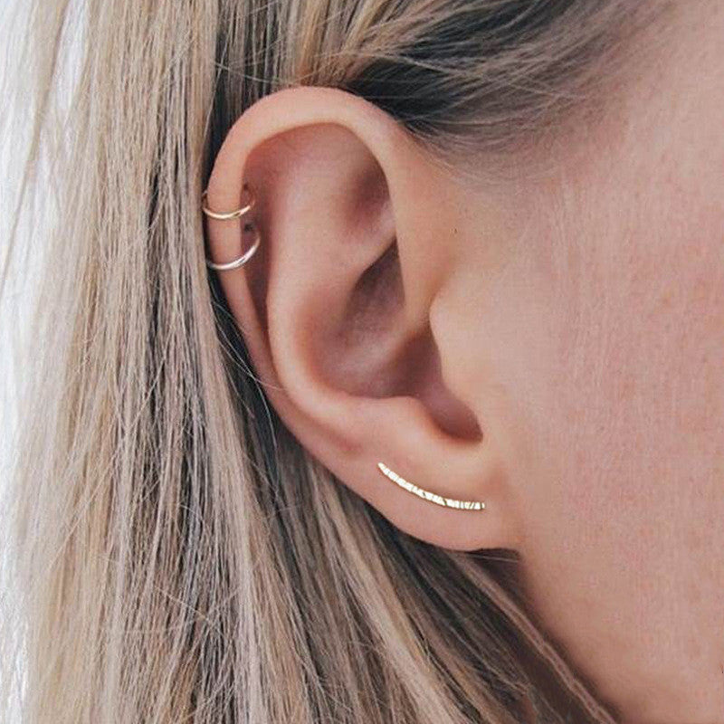 Irregular grain earrings