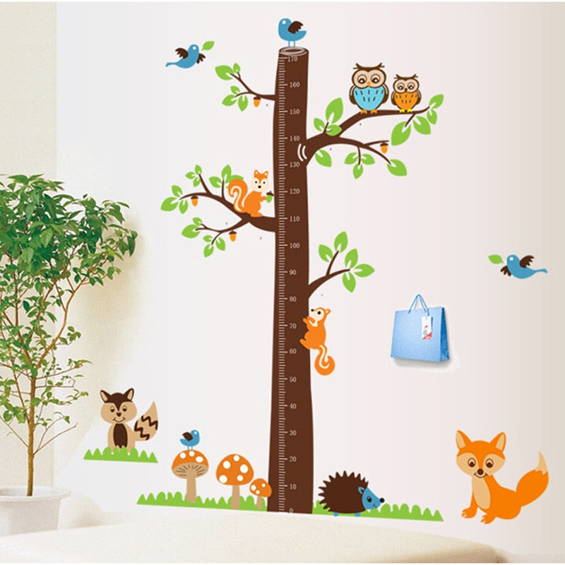 Kids Cartoon Height Wall Sticker