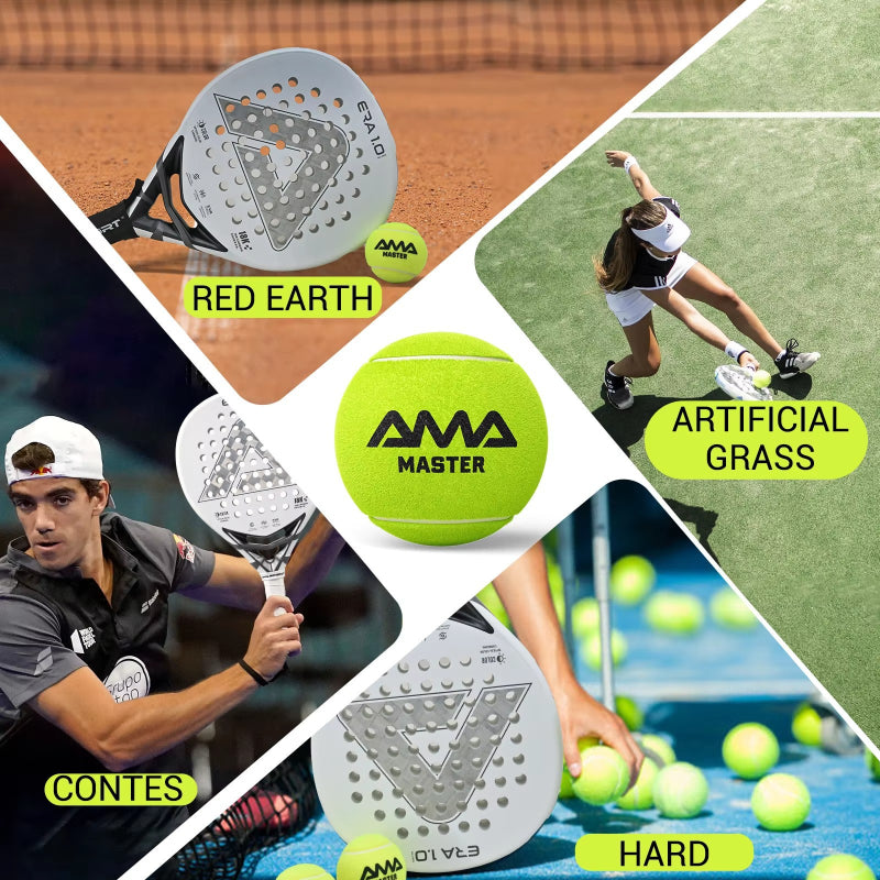 Professional Padel High-bounce Durable Training Ball Match Ball Green Can