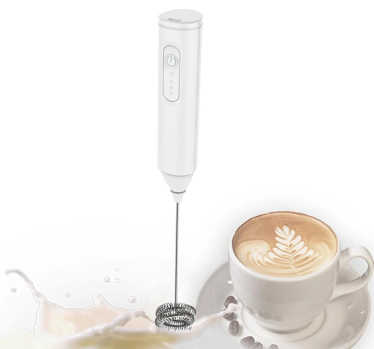USB electric milk frother, handheld milk coffee machine, 3-speed wireless egg beater, kitchen mixer, multifunctional food mixer