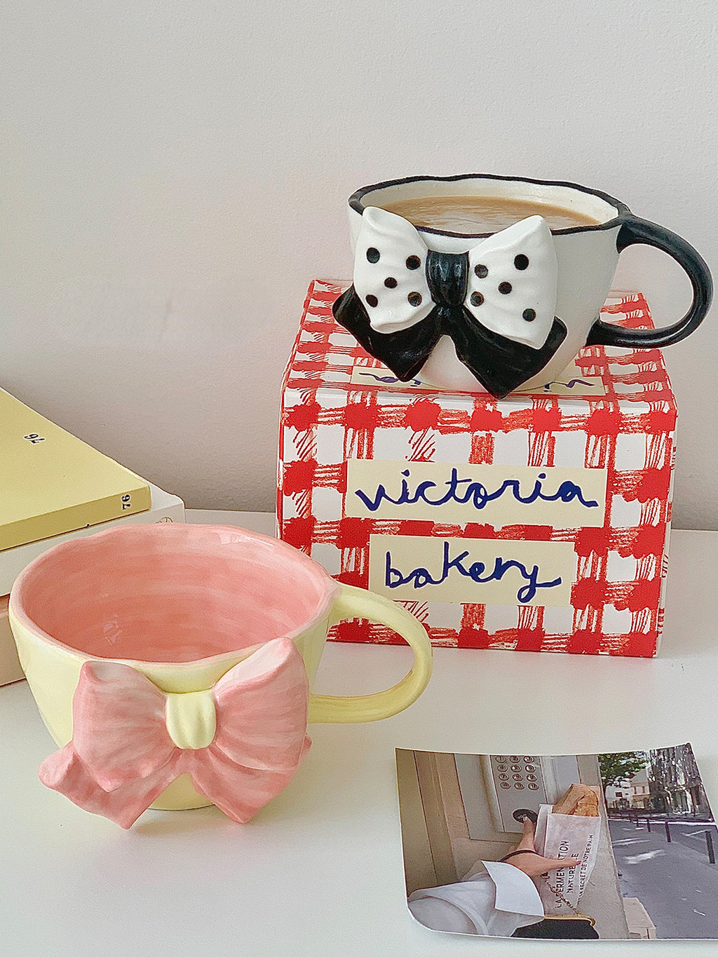 Bowknot Girl Heart Ceramic Mug