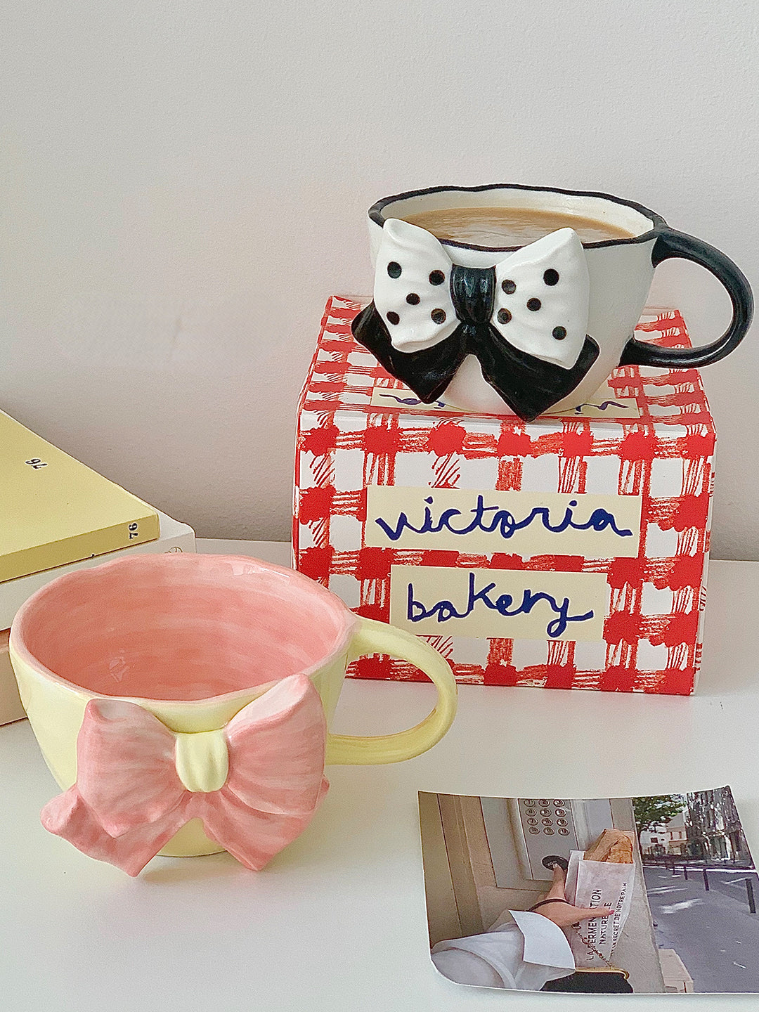 Bowknot Girl Heart Ceramic Mug