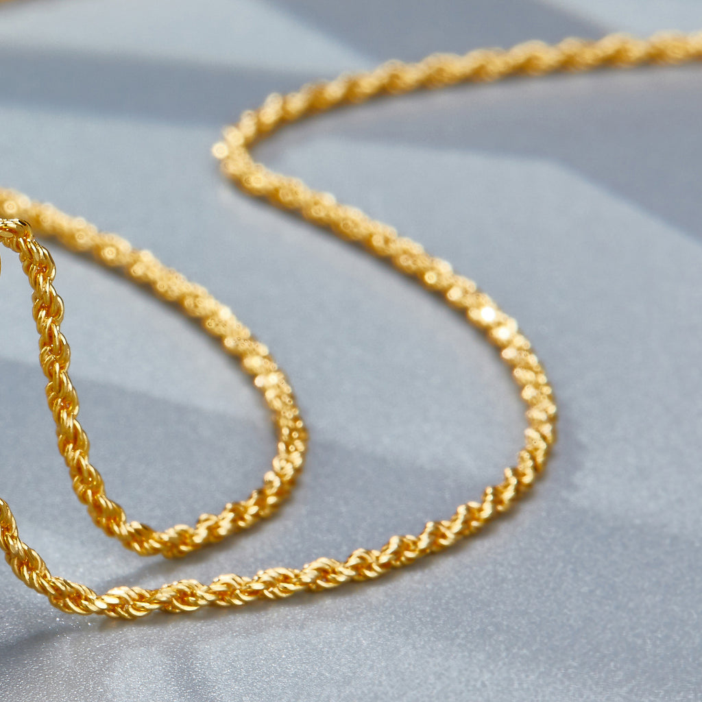 S925 Silver Hemp Flowers Chain Necklace Electroplated 18K Gold Pure Necklace Necklace