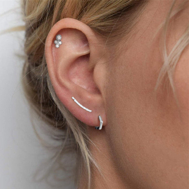 Irregular grain earrings