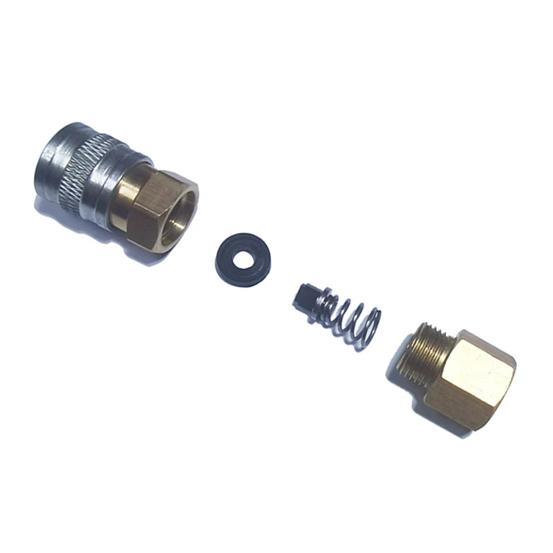Air HPA Soft Coil Hose Female 2302 Male 23-2 Adapter Foster Quick Disconnect Coupler (US) Fill Whip 150psi/10bar