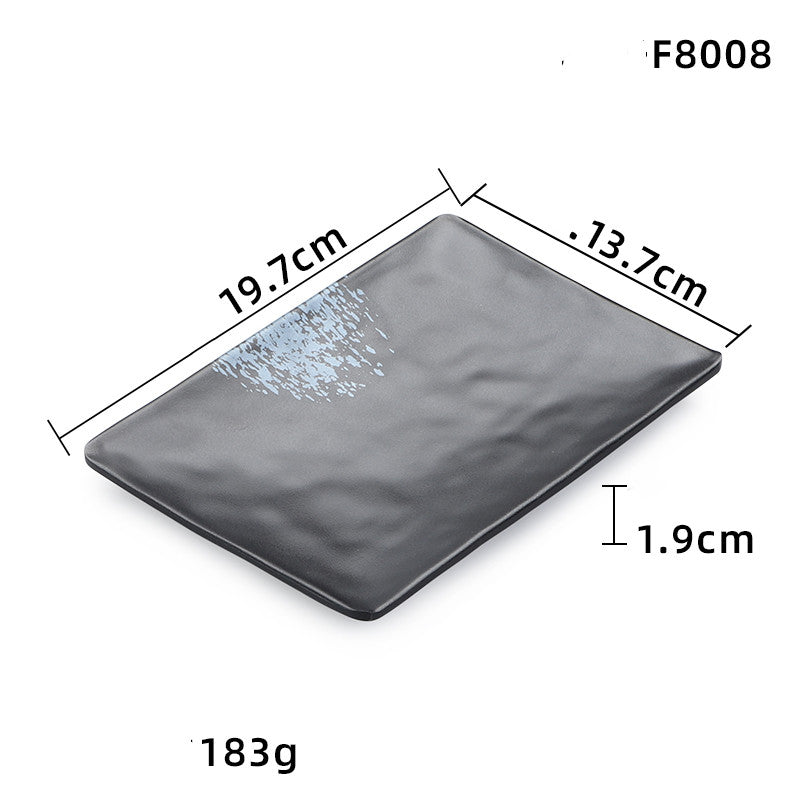 Black side dish melamine tableware