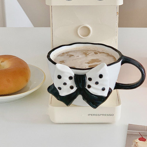 Bowknot Girl Heart Ceramic Mug