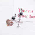 Baroque Cross Love Diamond Stud Earrings Earrings Earrings