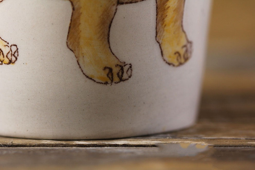 Thailand Hand Painted Animal Mug