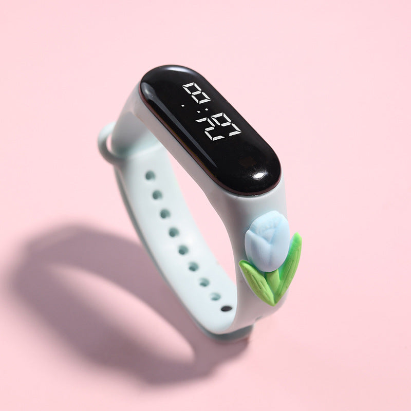LED Electronic Watch Student Cute Doll Luminous