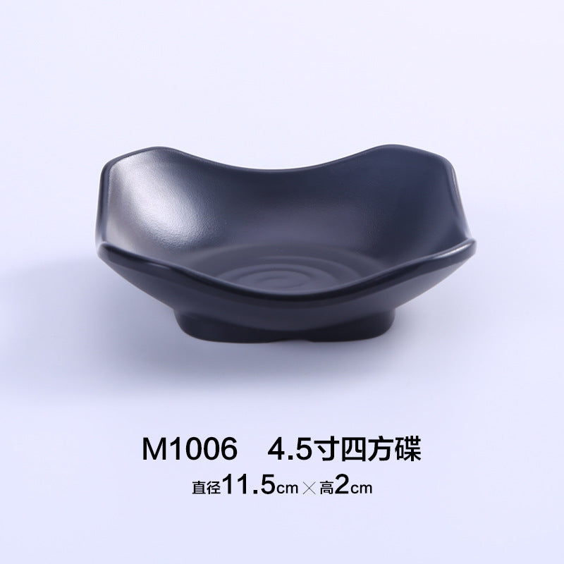 Commercial Melamine Black Sauce Dish