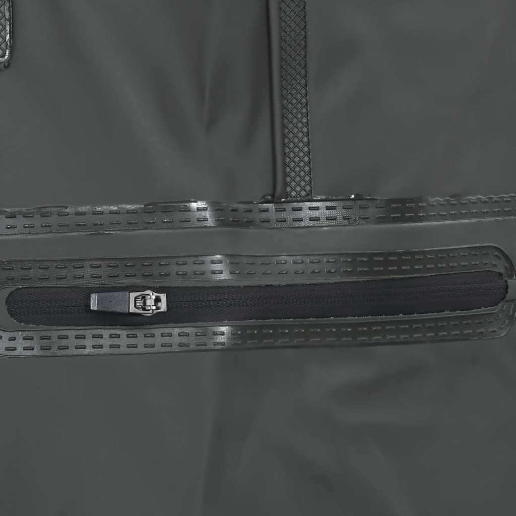 Waders with Boots and Belt, Dark Green, Size