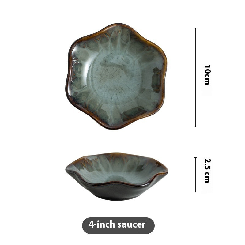 Kiln Baked Japanese Ceramic Sauce Dish Household