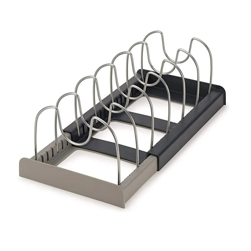 Expandable Pots and Pans Storage Rack for Cabinets Pot and Lid Holder with 6 Adjustable Shelves for Kitchen Organization Tools