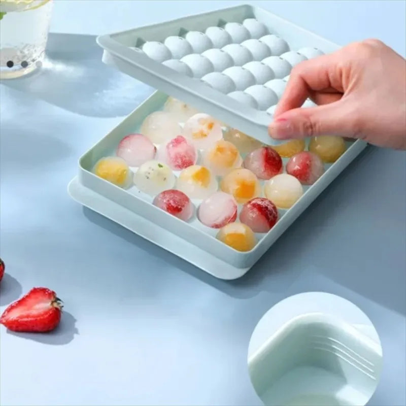 33 Ice Boll Hockey PP Mold Frozen Whiskey Ball Popsicle Ice Cube Tray Box Lollipop Making Gifts Kitchen Tools Accessories 1pcs