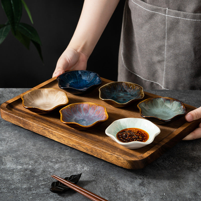 Kiln Baked Japanese Ceramic Sauce Dish Household