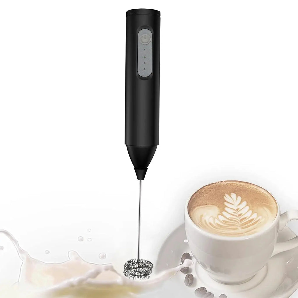 USB electric milk frother, handheld milk coffee machine, 3-speed wireless egg beater, kitchen mixer, multifunctional food mixer