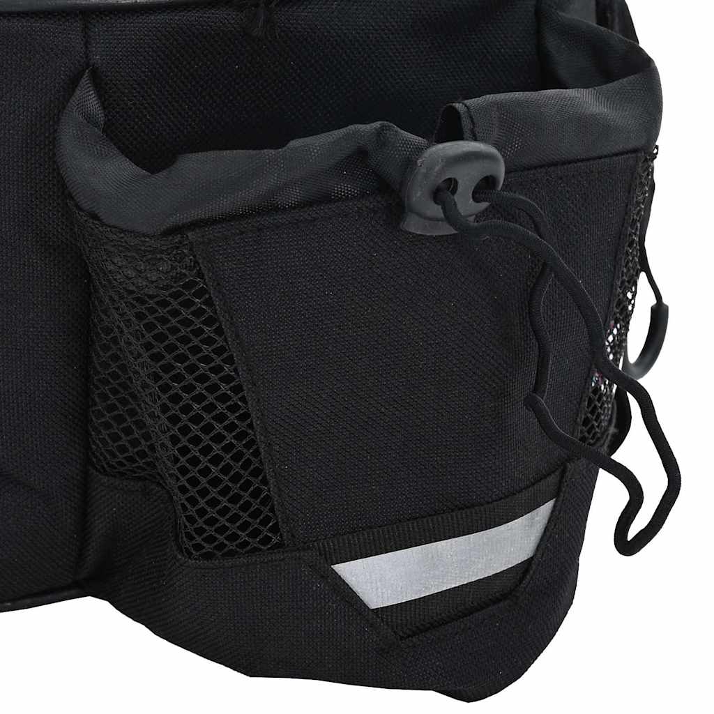 bicycle bag, black, 38 x 21 x 16 cm, polyester