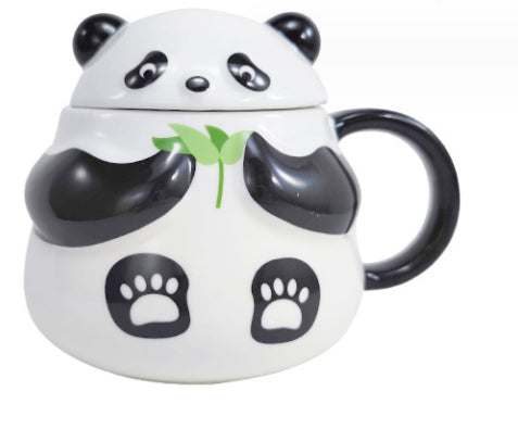 Cute Pet Mark Panda Shaped Ceramic Mug