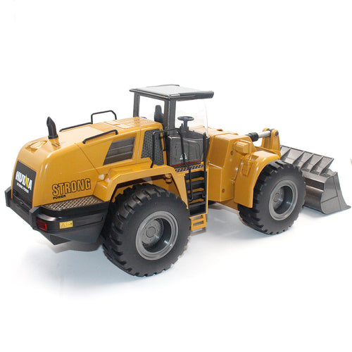 Alloy-Body Bulldozer Remote-Controlled Toy Car For Kids