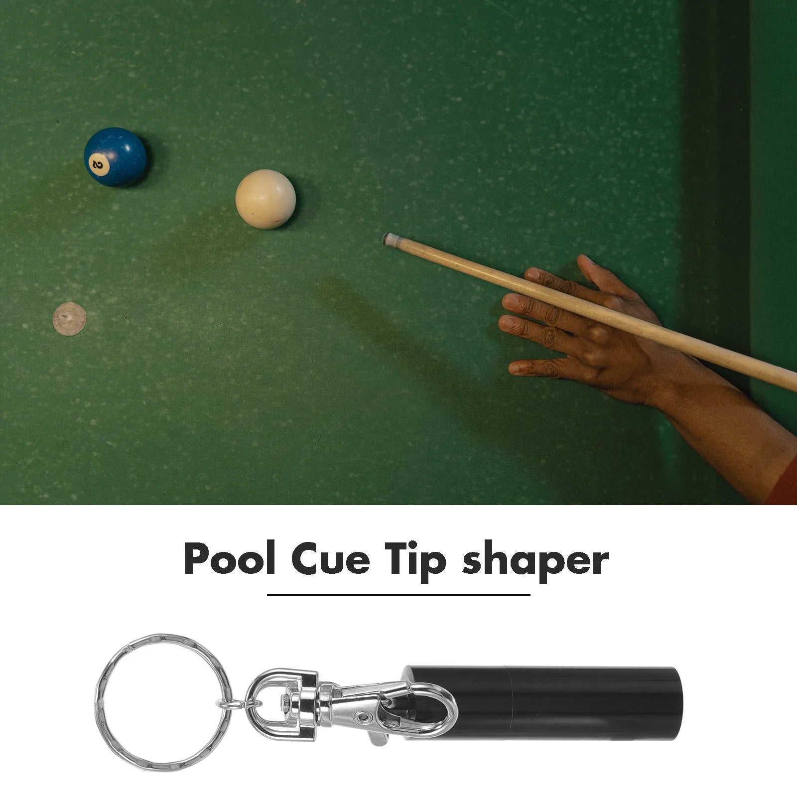 Pool Cue Tip Shaper Stainless Steel Professional Repair Tool Needle for Billiard Accessories Cue Tip Repair Extender