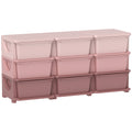 Kids Storage Unit, With Nine Drawers - Pink
