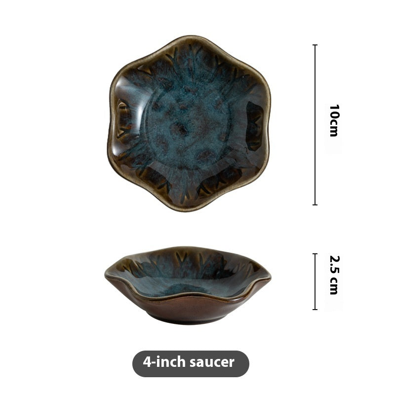 Kiln Baked Japanese Ceramic Sauce Dish Household