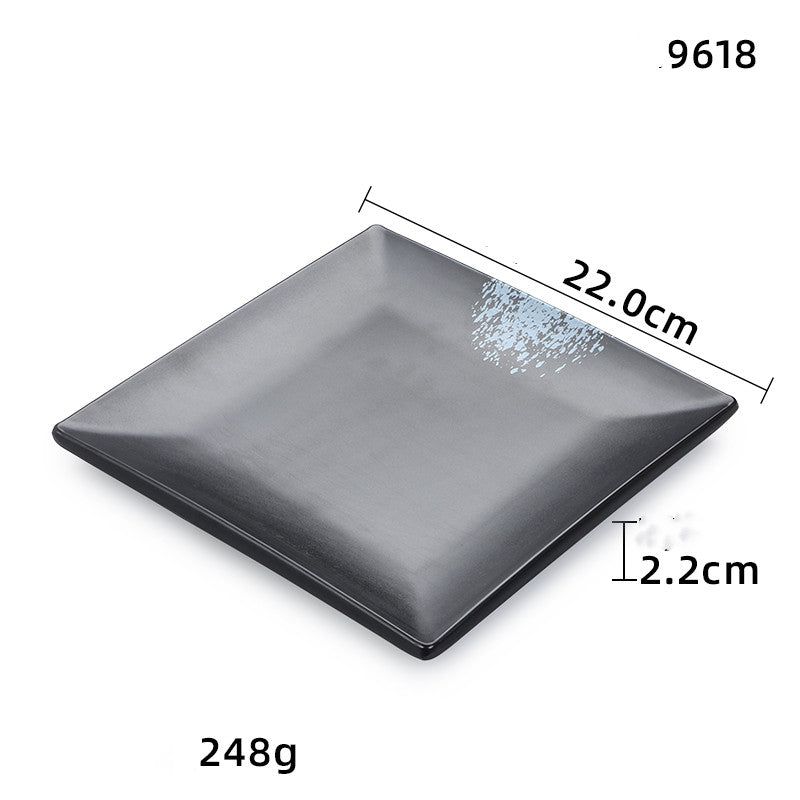 Black side dish melamine tableware