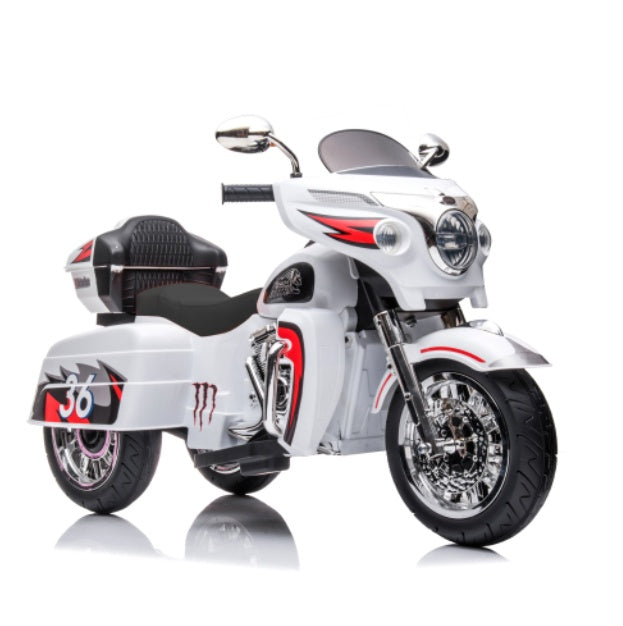 Kids Motorcycle,ride On Motorcycle,Kids Electric Motorcycle 12V Two Seat Motorcycle For Kids, Motorbike For Kids With Key Start 3 Wheels Headlight Storage Box Two Motor Two Seat