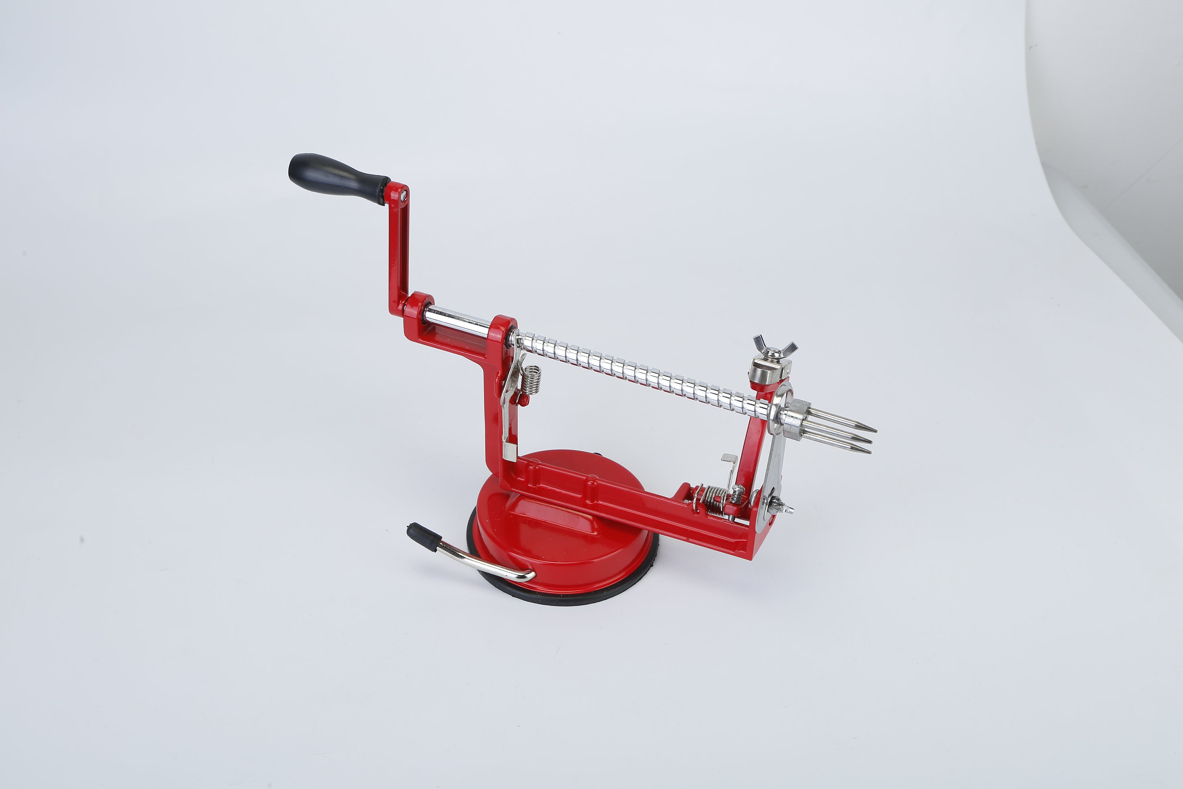 3 In 1 Fruit Peeler Manual Rotation Potato Fruit Core Slicer Kitchen Hand Cracking Corer With Zinc Alloy Peeler Suction Base