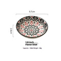 Ceramic Bohemian Sauce Dish Sauce Dipping Saucer Soy Sauce Dish Tableware