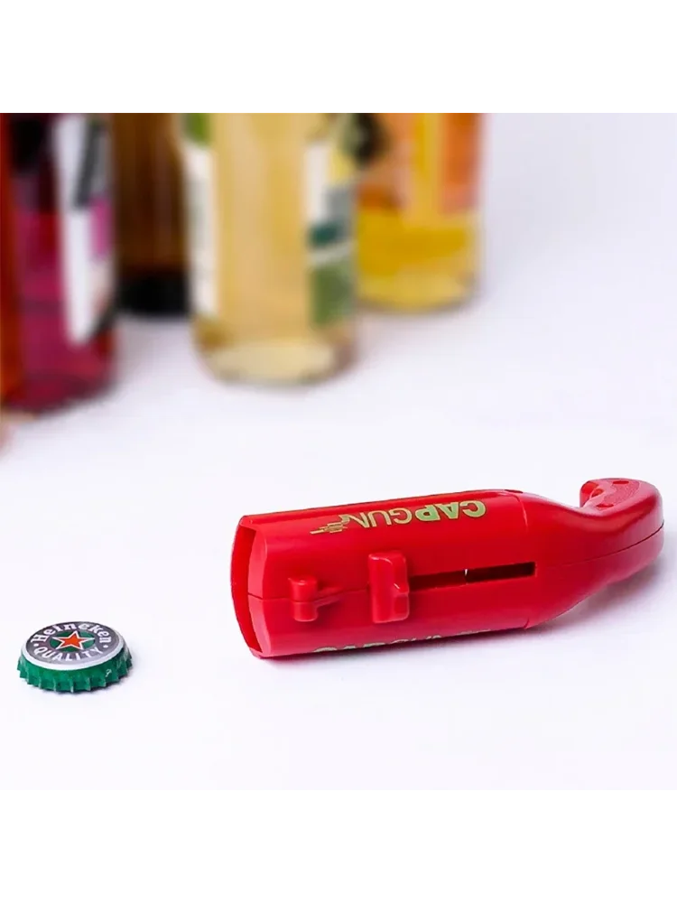 Cap Gun Beer Bottle Opener Portable Beverage Drinking Opening Gun Cap Launcher Kitchen Party Supply Bar Tool Kitchen Accessories