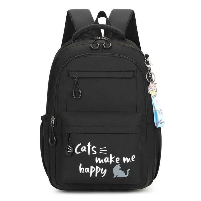 Cross-border student bag for girls, middle school students, lighten burden, spinal support schoolbag, large capacity, 2023 new high school backpack