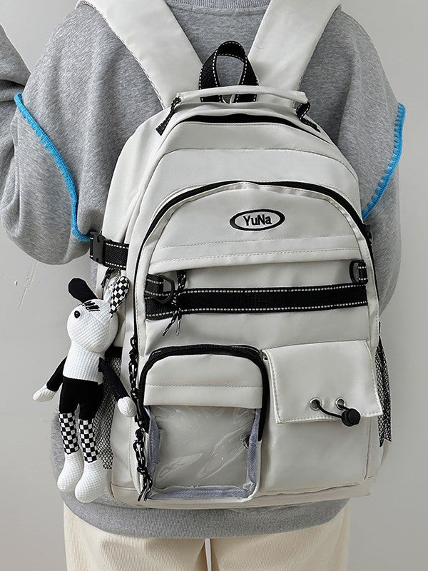 Backpack Japanese ins new Harajuku retro cargo style junior high and high school student backpack large capacity trendy travel bag