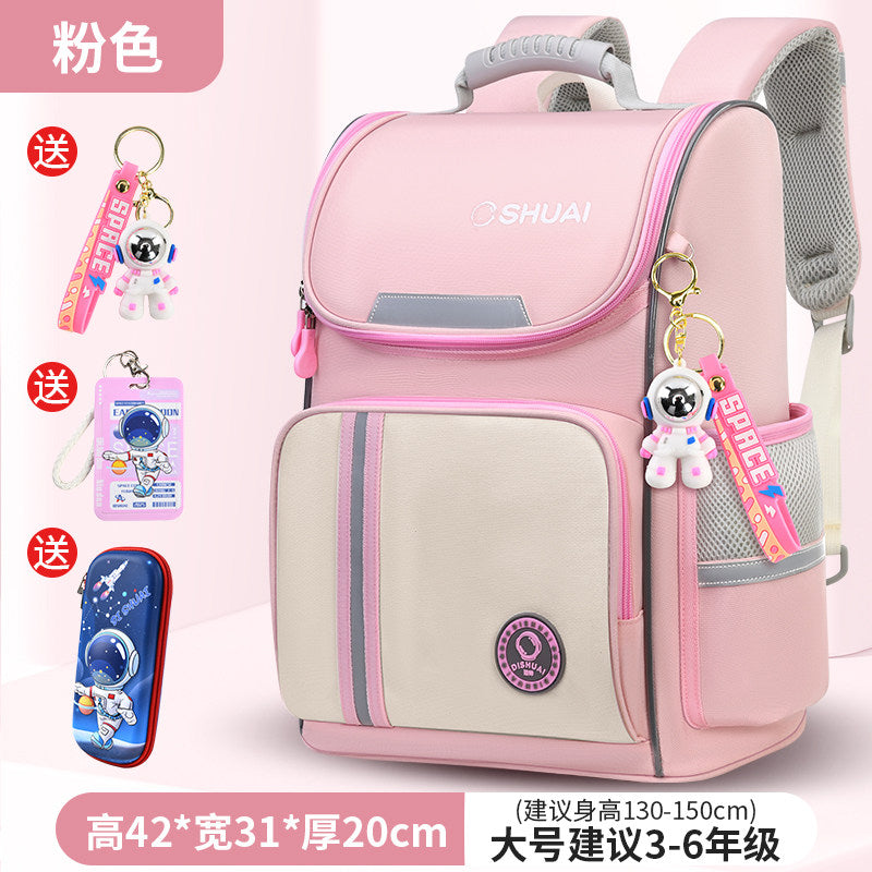 2026 new children's schoolbag for boys, primary school students, boys in grades 1, 2, 3 to 6, and for girls with a large capacity to reduce the burden and protect the spine